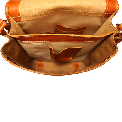 Mirko MM leather Messenger bag - Made In Italy