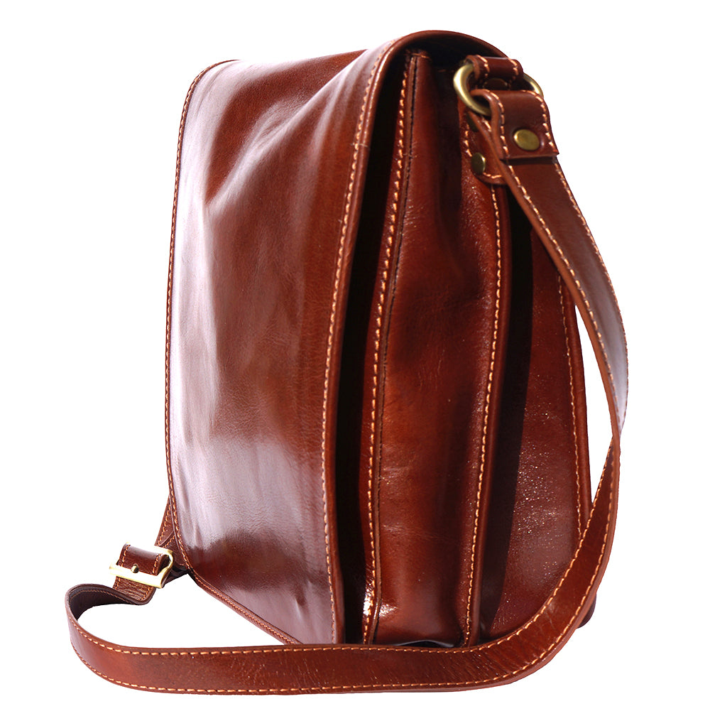 Mirko MM leather Messenger bag - Made In Italy