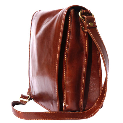 Mirko MM leather Messenger bag - Made In Italy