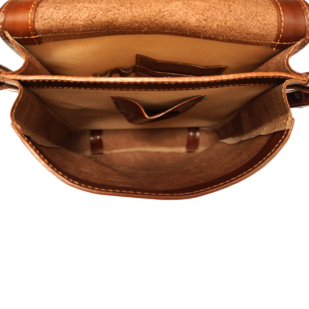 Mirko MM leather Messenger bag - Made In Italy