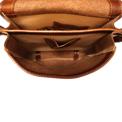 Mirko MM leather Messenger bag - Made In Italy