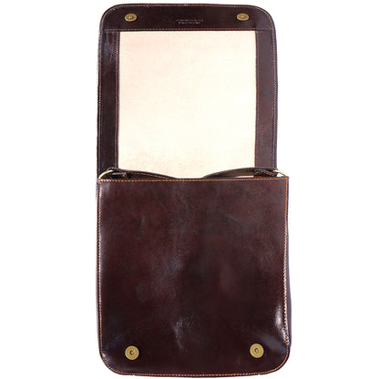 Mirko MM leather Messenger bag - Made In Italy