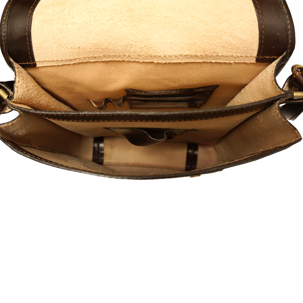 Mirko MM leather Messenger bag - Made In Italy