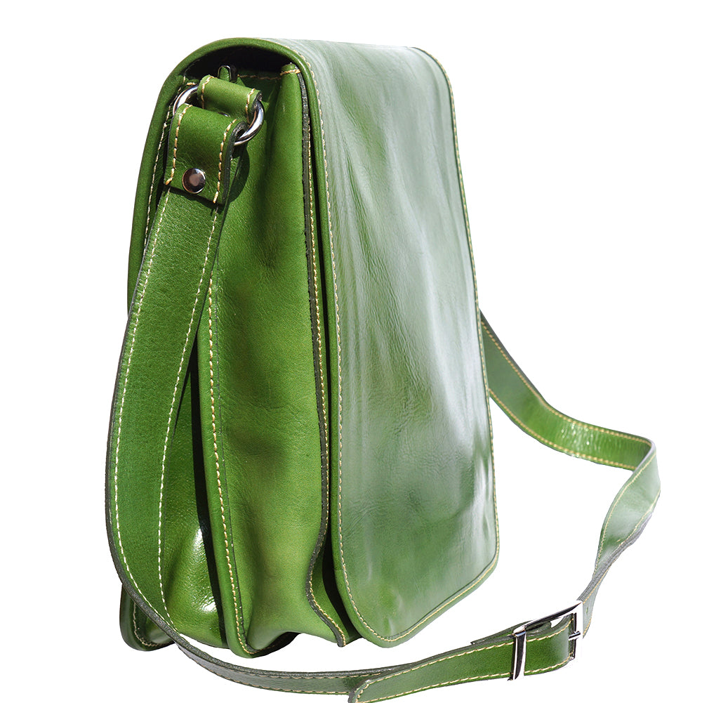Mirko MM leather Messenger bag - Made In Italy
