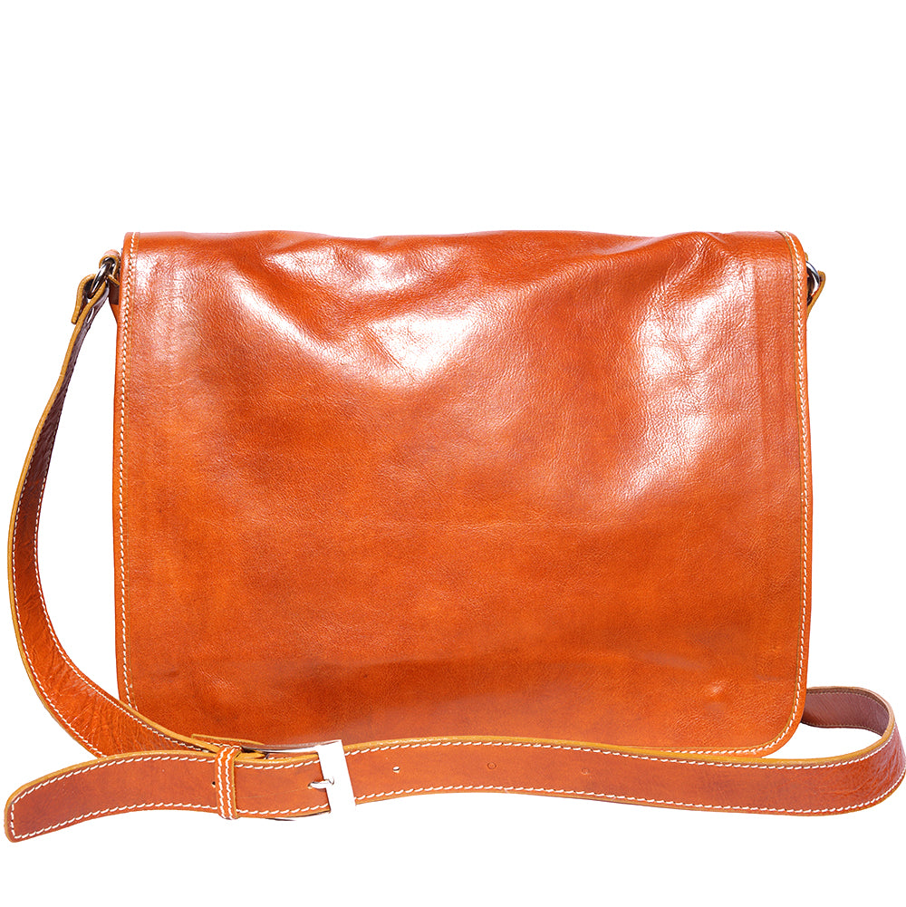 Mirko GM Leather Messenger Bag - Made In Italy
