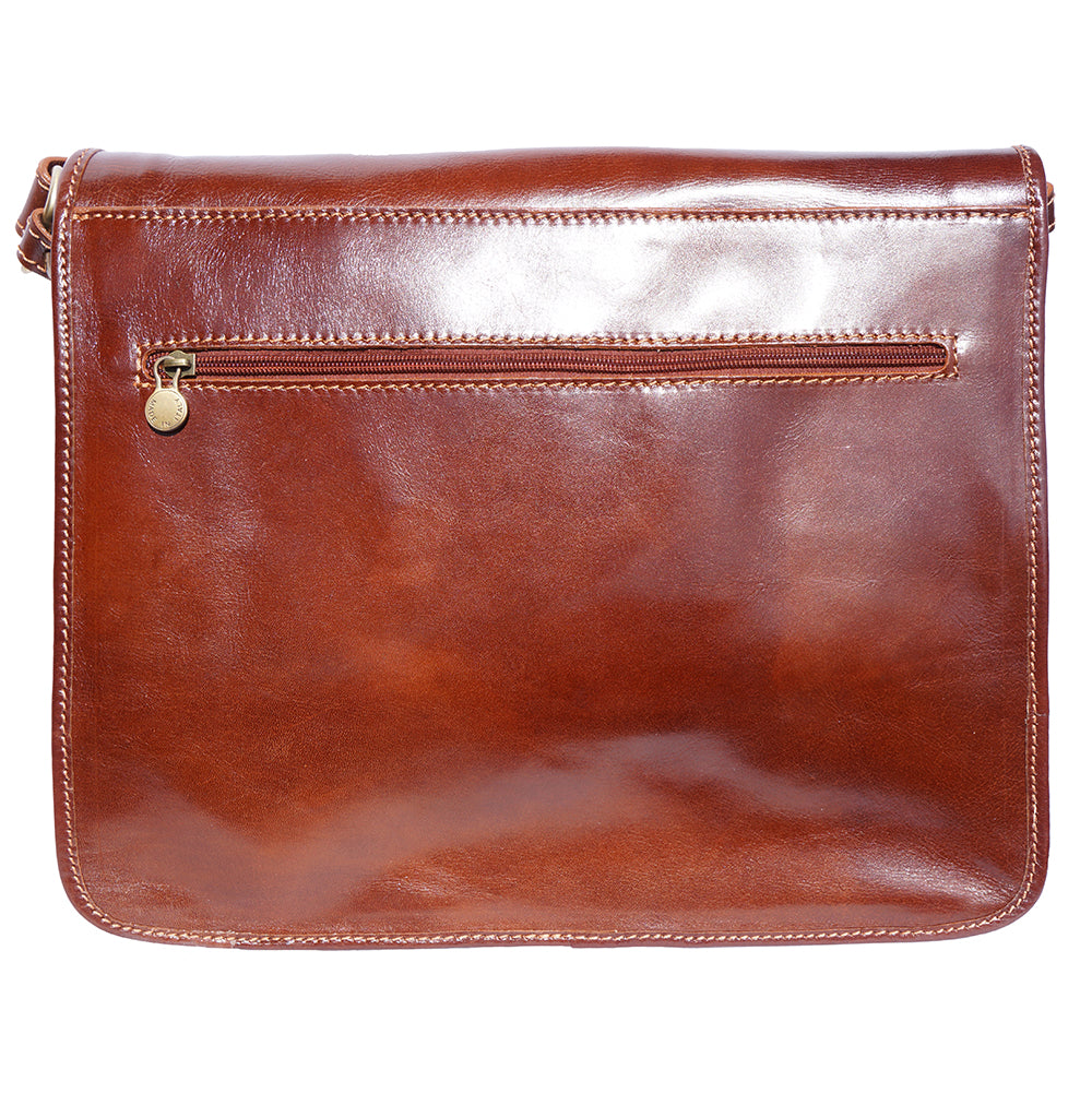 Mirko GM Leather Messenger Bag - Made In Italy