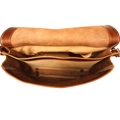Mirko GM Leather Messenger Bag - Made In Italy
