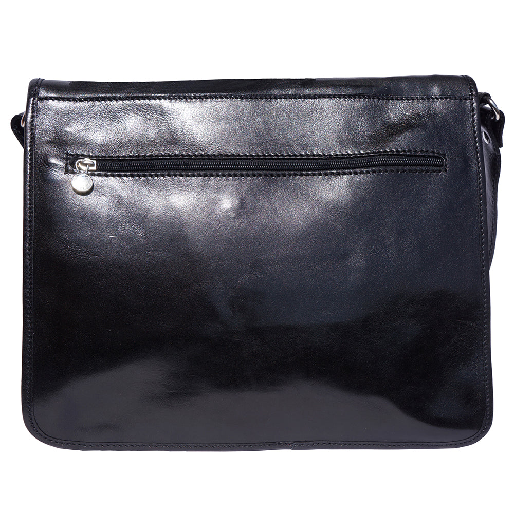 Mirko GM Leather Messenger Bag - Made In Italy
