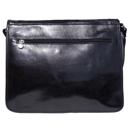 Mirko GM Leather Messenger Bag - Made In Italy