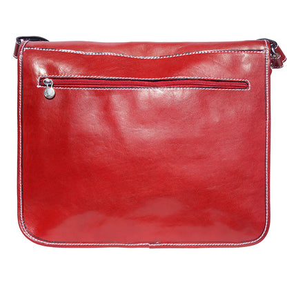 Mirko GM Leather Messenger Bag - Made In Italy