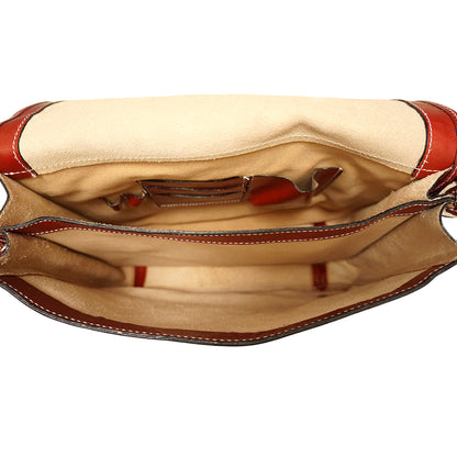 Mirko GM Leather Messenger Bag - Made In Italy