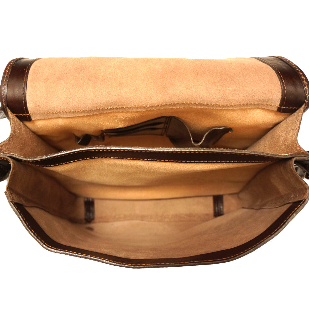 Mirko GM Leather Messenger Bag - Made In Italy