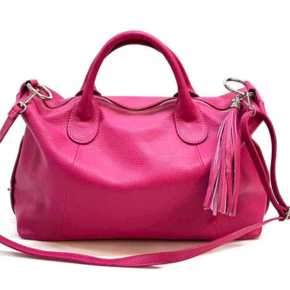 Serenity cow leather Handbag Made In Italy