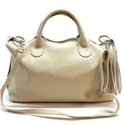 Serenity cow leather Handbag Made In Italy