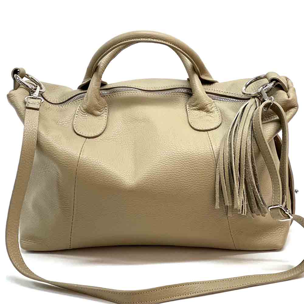 Serenity cow leather Handbag Made In Italy