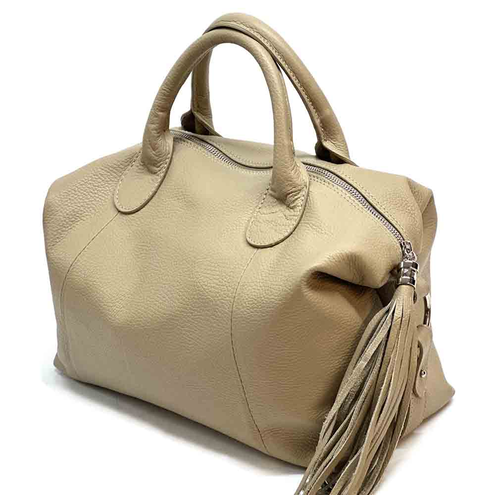 Serenity cow leather Handbag Made In Italy