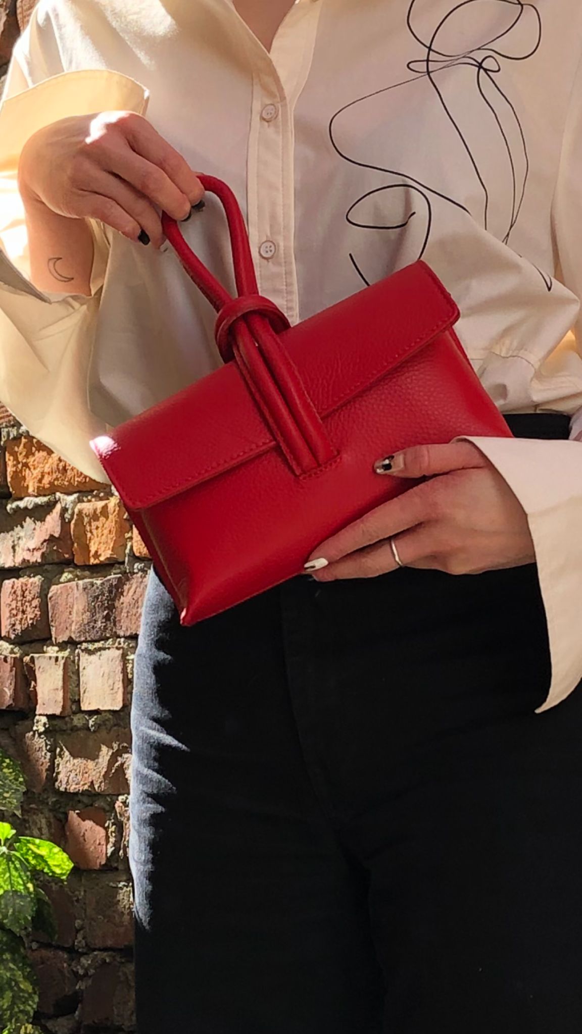 Rosita Leather Handbag - Made In Italy