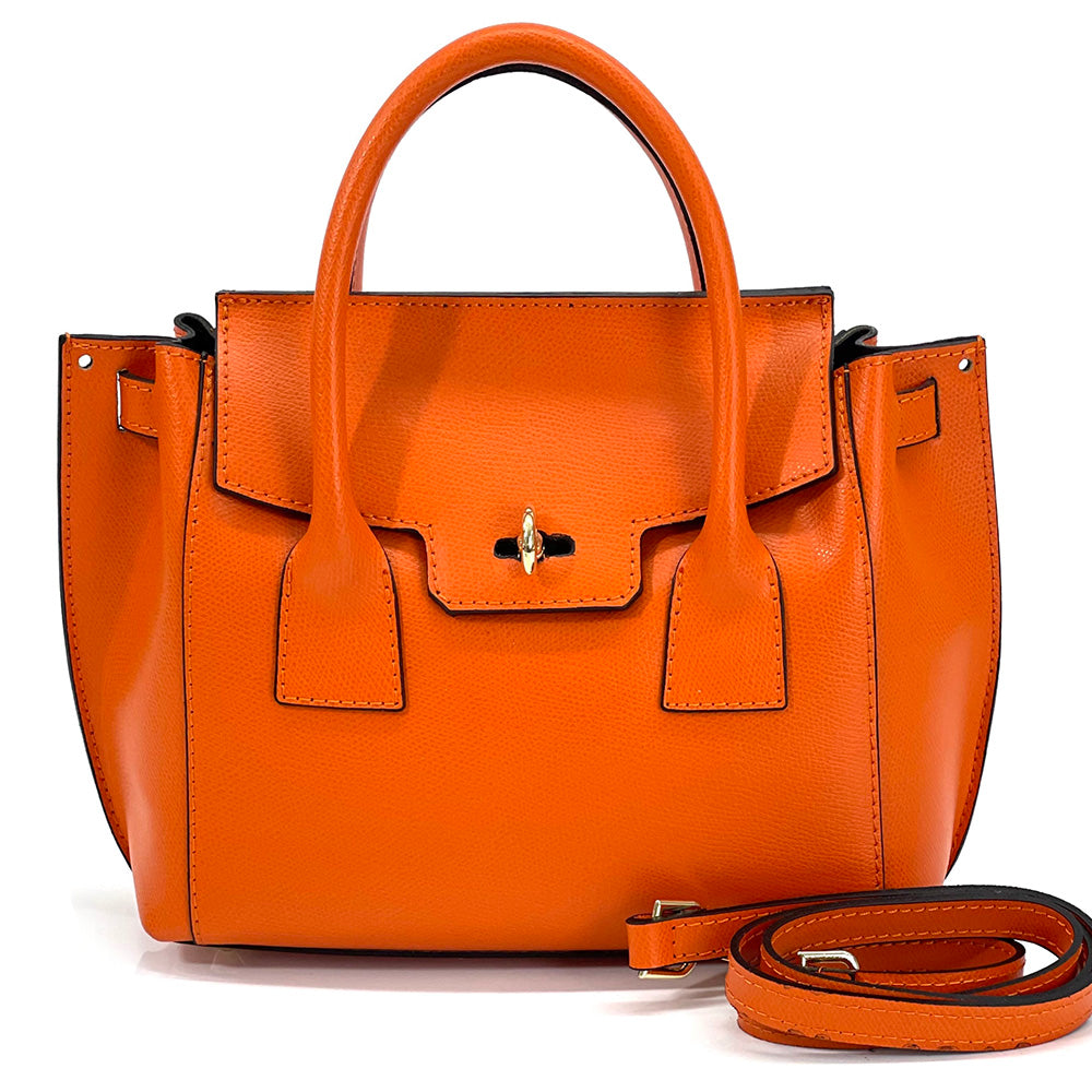Noelia Italian Leather Handbag - Made In Italy
