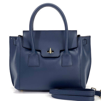 Noelia Italian Leather Handbag - Made In Italy