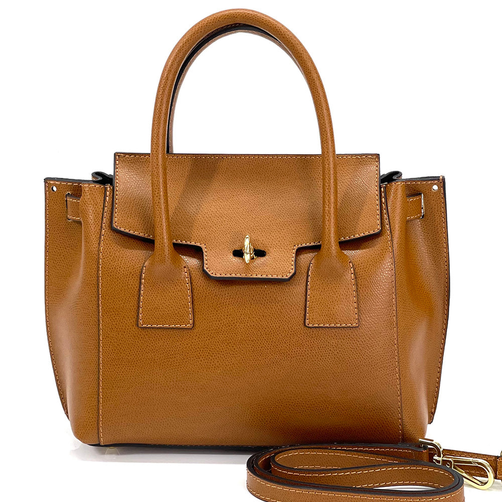 Noelia Italian Leather Handbag - Made In Italy