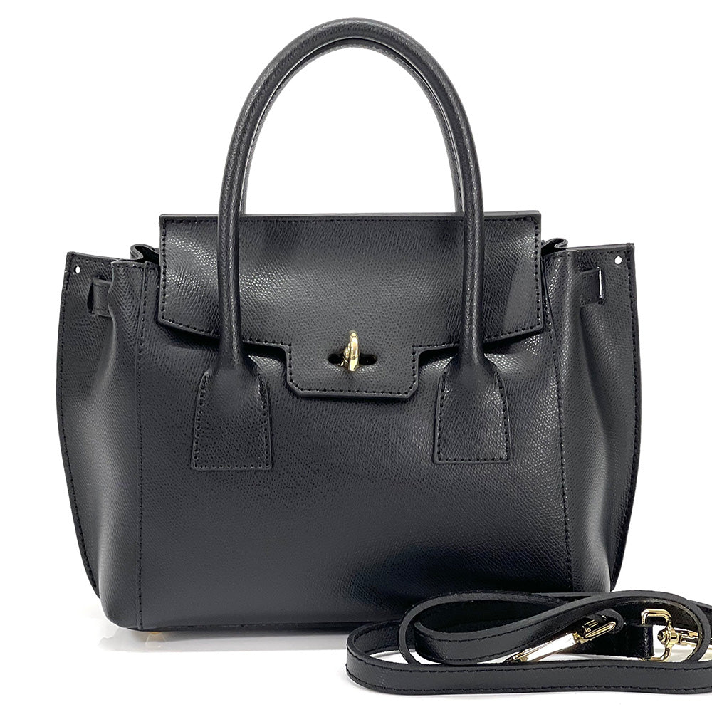 Noelia Italian Leather Handbag - Made In Italy