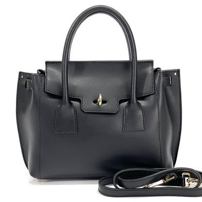 Noelia Italian Leather Handbag - Made In Italy
