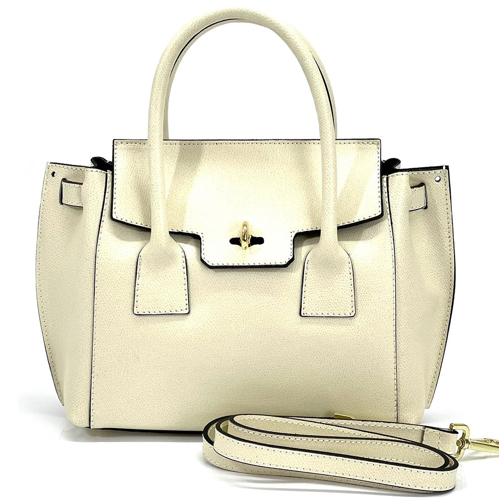 Noelia Italian Leather Handbag - Made In Italy