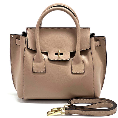 Noelia Italian Leather Handbag - Made In Italy