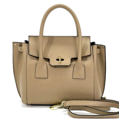 Noelia Italian Leather Handbag - Made In Italy