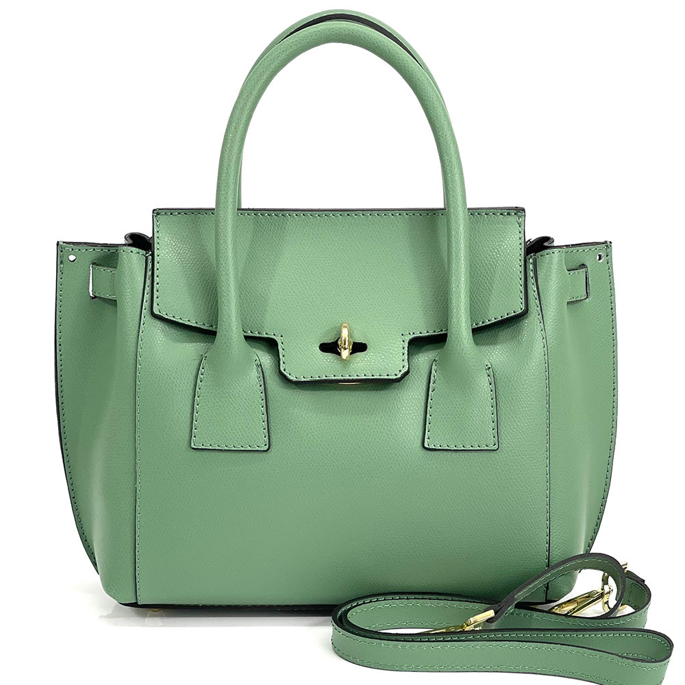 Noelia Italian Leather Handbag - Made In Italy
