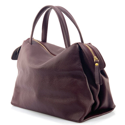 Maya leather handbag - Made In Italy