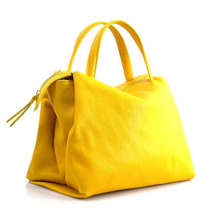 Maya leather handbag - Made In Italy