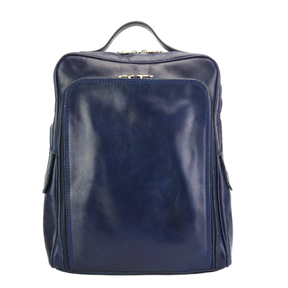 Gabriele Vegetable Tanned Cow Leather Backpack - Made In Italy