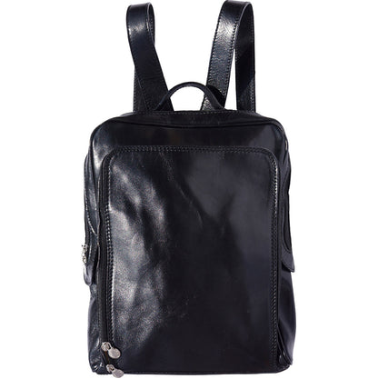 Gabriele Vegetable Tanned Cow Leather Backpack - Made In Italy