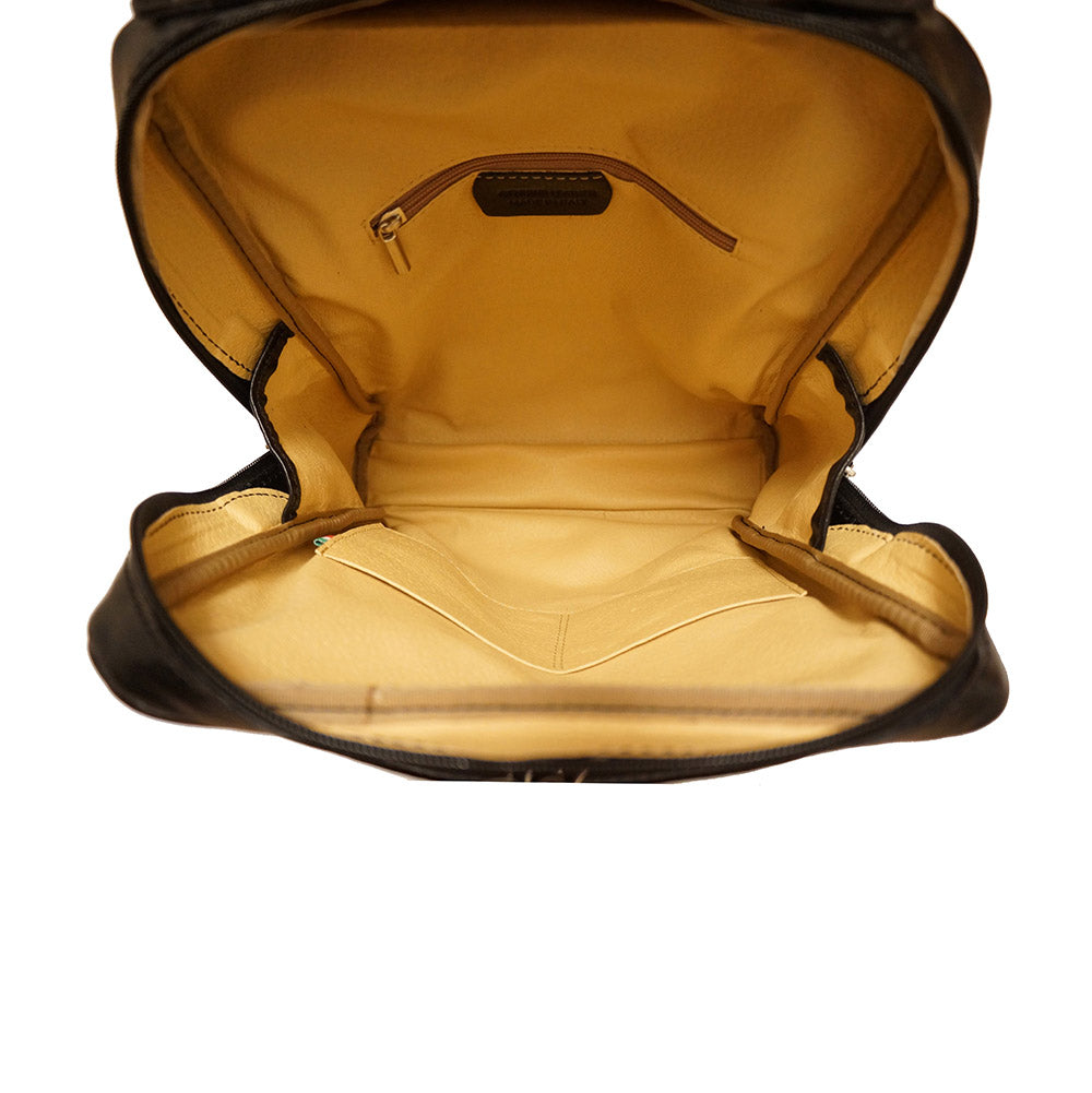 Gabriele Vegetable Tanned Cow Leather Backpack - Made In Italy