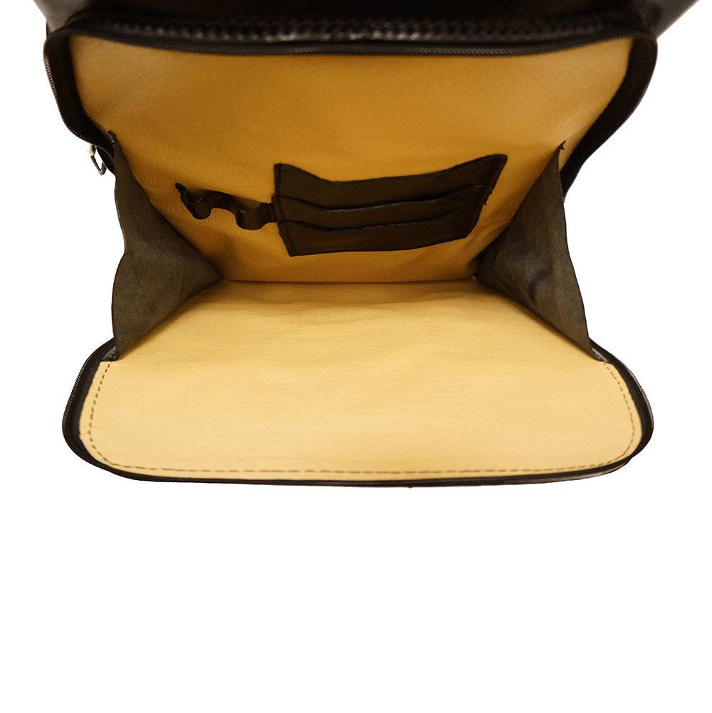 Gabriele Vegetable Tanned Cow Leather Backpack - Made In Italy