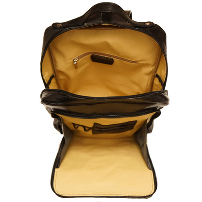 Gabriele Vegetable Tanned Cow Leather Backpack - Made In Italy