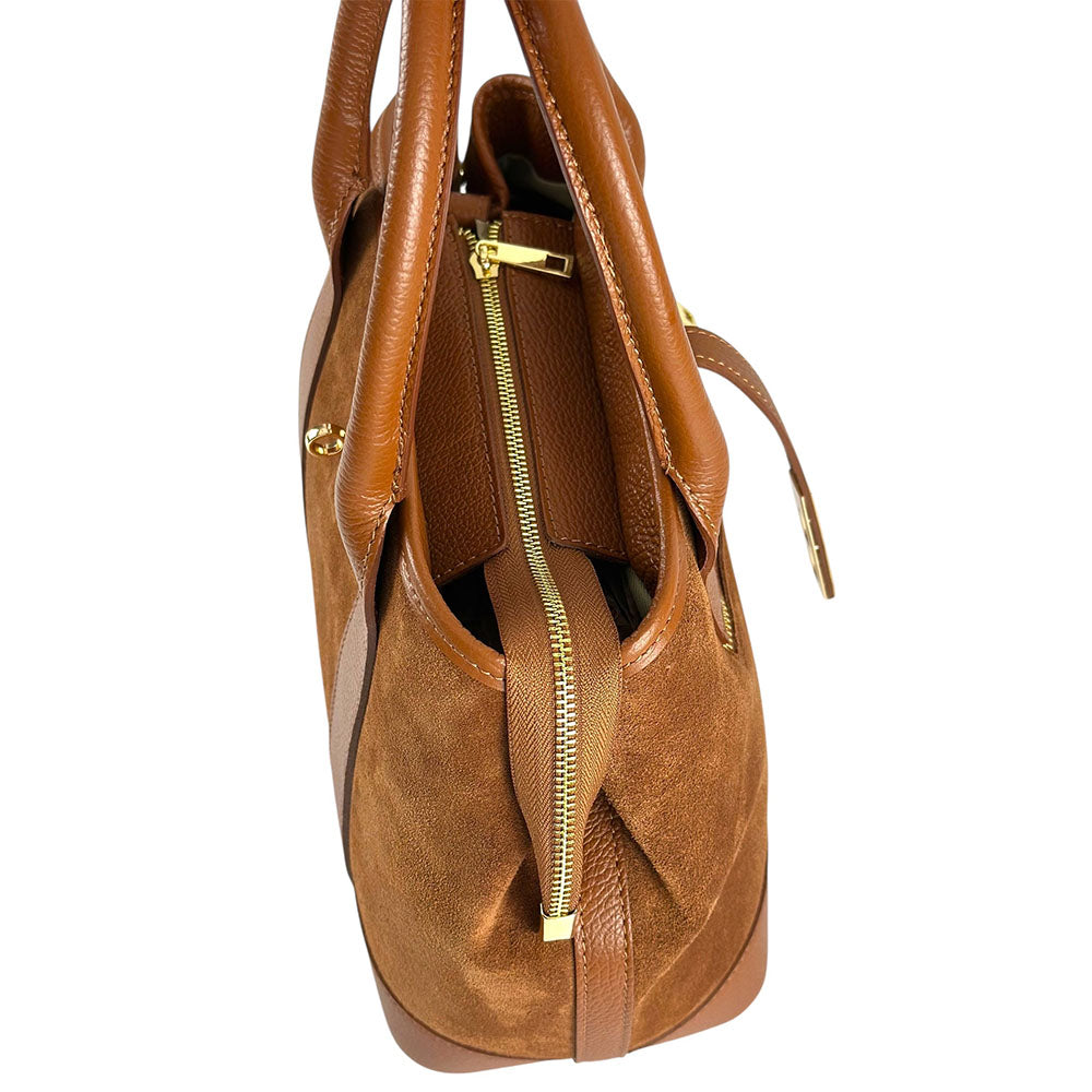 Vera Italian Leather Shoulder Bag - Made In Italy