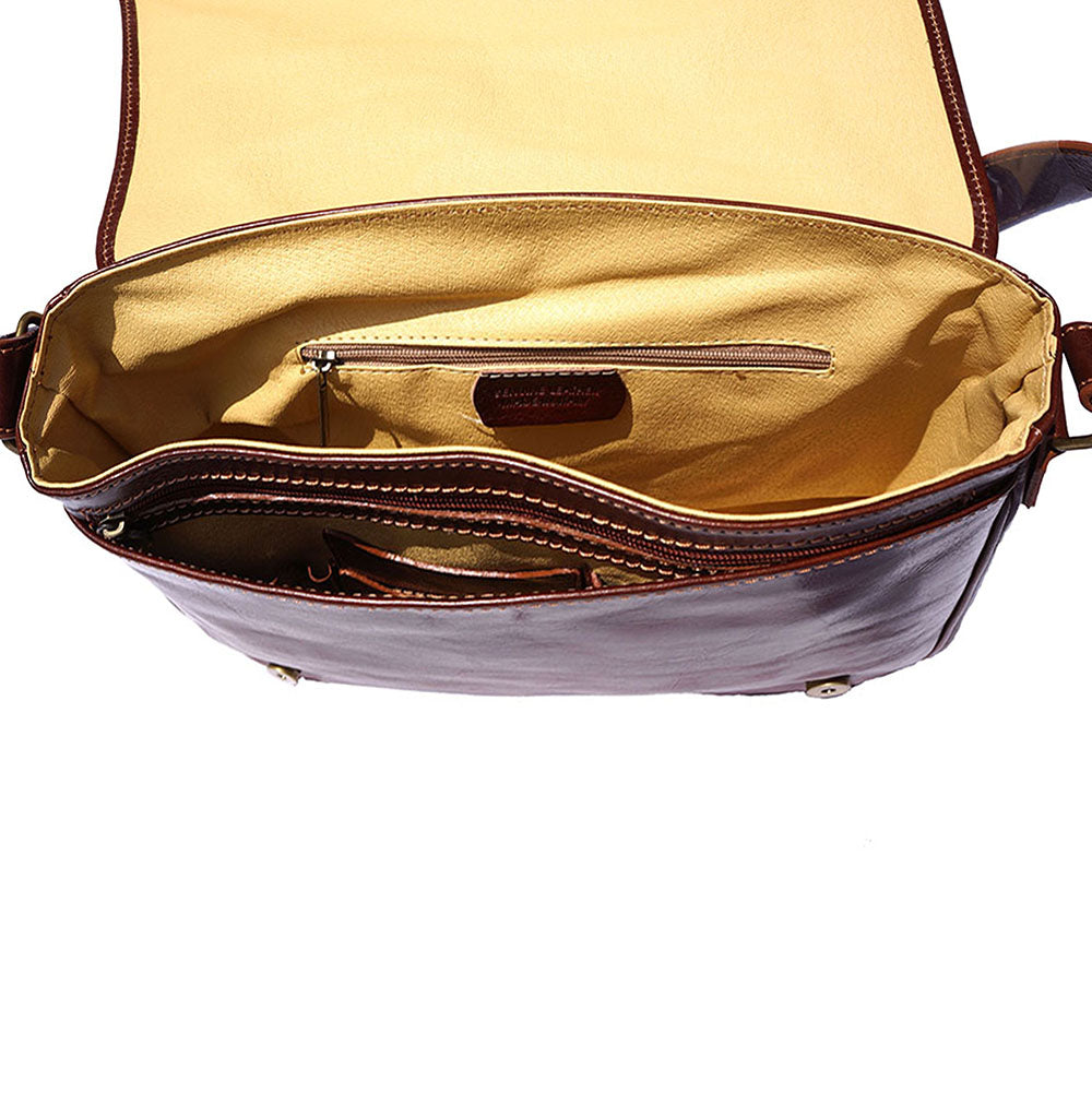 Christopher MM Messenger Bag in Cow Leather - Made In Italy