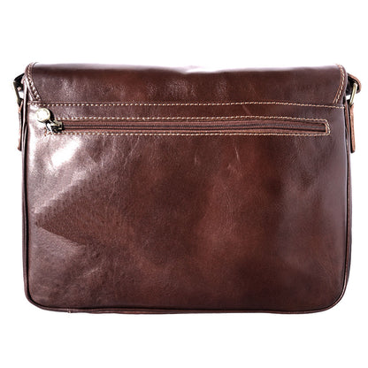 Christopher MM Messenger Bag in Cow Leather - Made In Italy