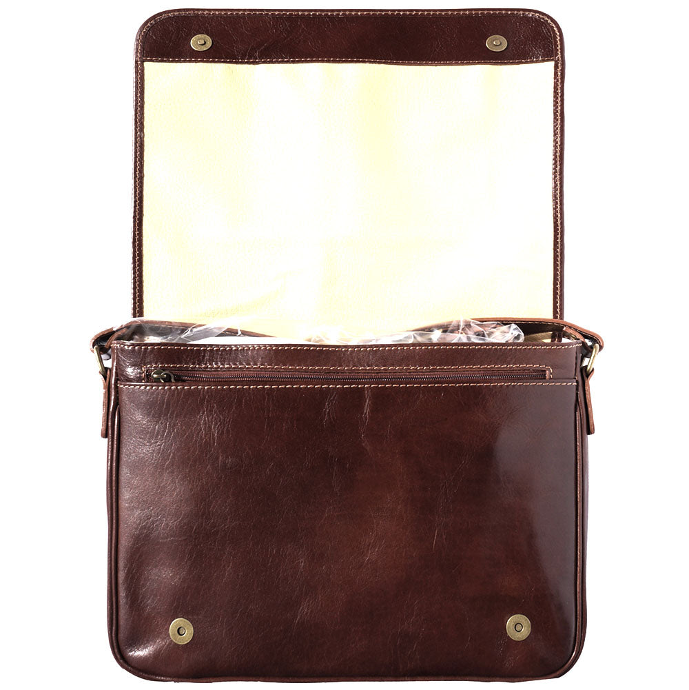 Christopher MM Messenger Bag in Cow Leather - Made In Italy