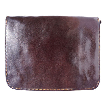 Christopher MM Messenger Bag in Cow Leather - Made In Italy