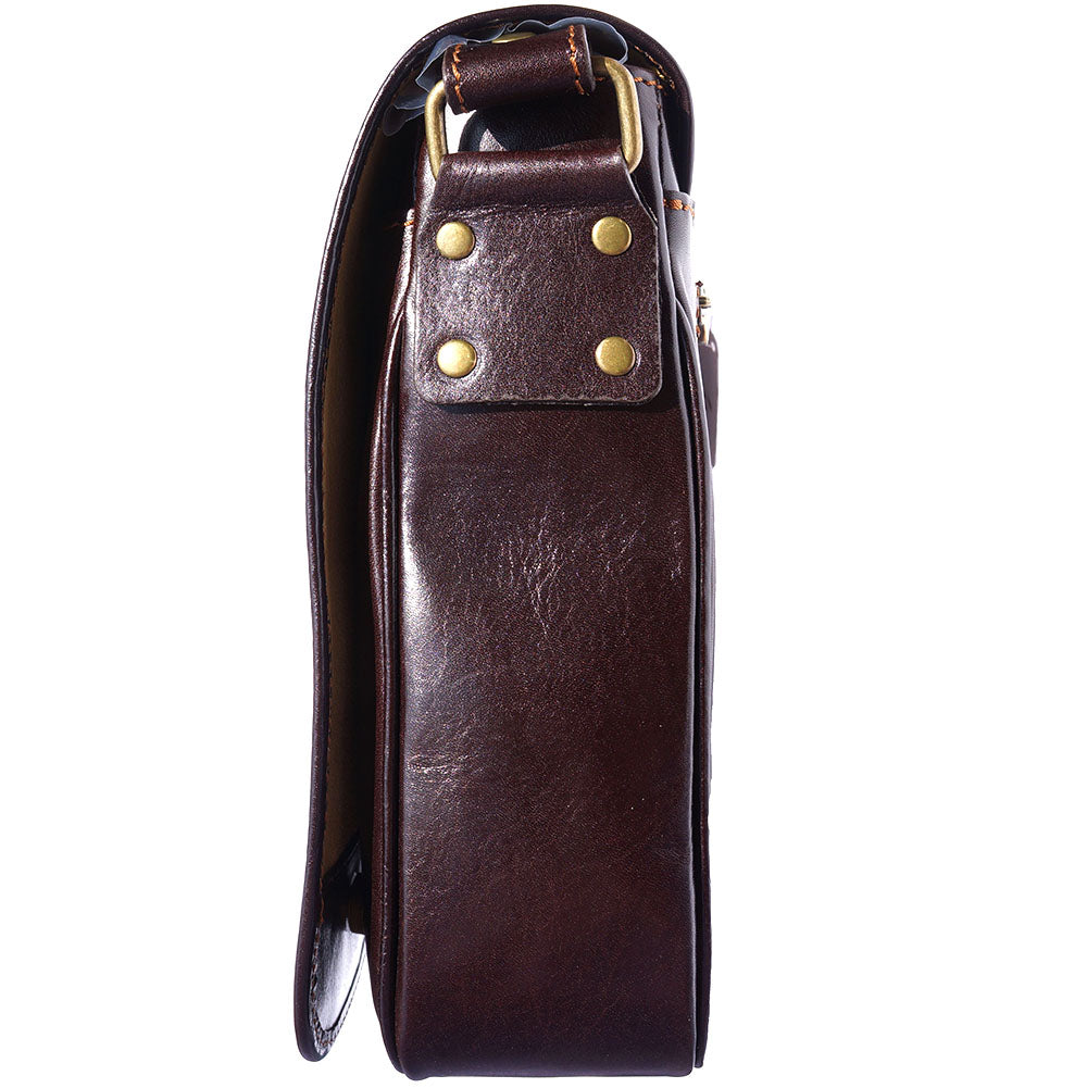 Christopher MM Messenger Bag in Cow Leather - Made In Italy