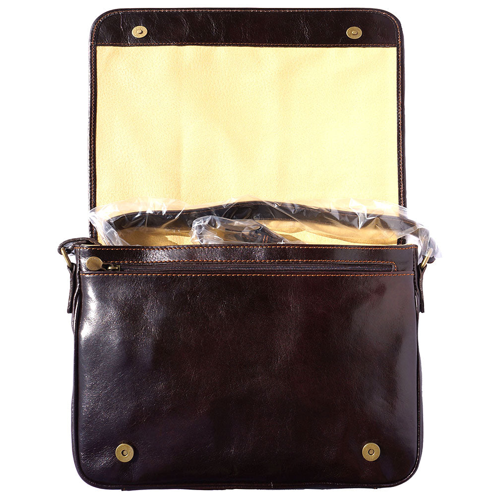 Christopher MM Messenger Bag in Cow Leather - Made In Italy