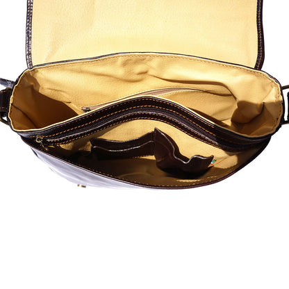Christopher MM Messenger Bag in Cow Leather - Made In Italy