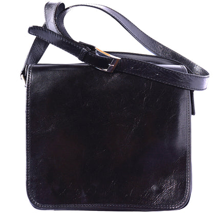 Christopher Messenger Bag in Vegetable Tanned Cow Leather - Made In Italy