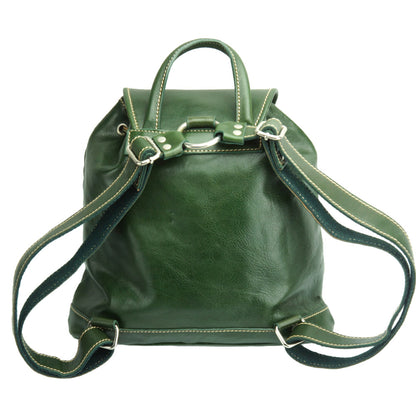Davide leather backpack - Made In Italy