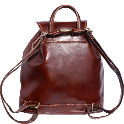 Davide leather backpack - Made In Italy