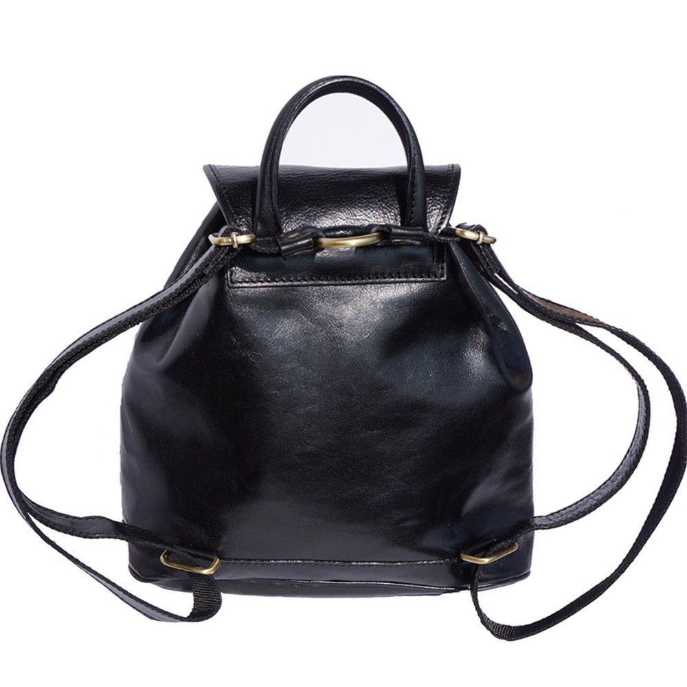 Davide leather backpack - Made In Italy