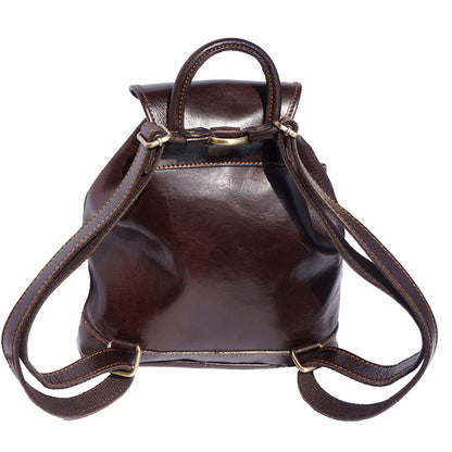 Davide leather backpack - Made In Italy